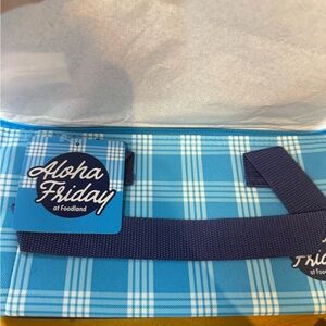 Foodland Hawaii Blue Aloha Friday Palaka Cooler Bag